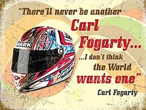 Carl fogarty helmet - carl, fridge