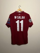 Mohamed Salah Liverpool FC 2018-19 final edition home football shirt (M)