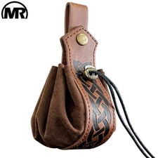 Viking Style Retro Belt Pouch Leather Coin Purse Waist Bag  Cosplay Event