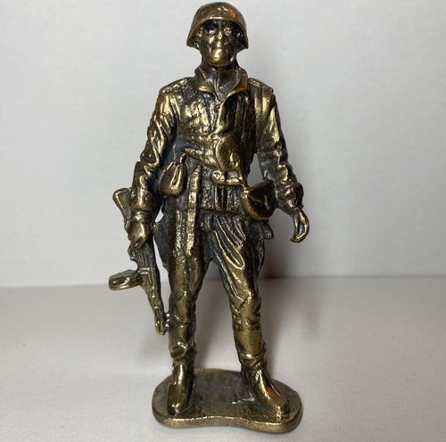 Solid brass ww2 soldier - solid,