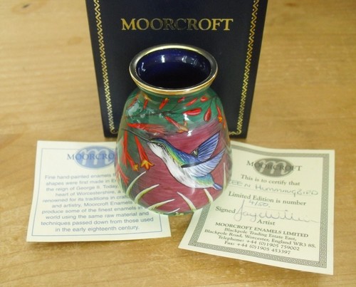 Boxed ltd moorcroft enamels - ed,