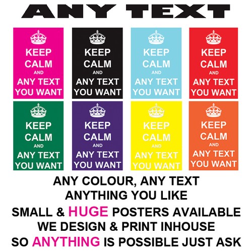 Keep calm poster large - calm,