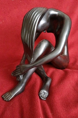 Resting nude figurine - nude, woman