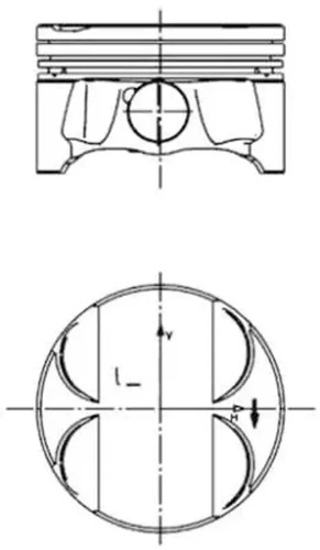 Engine piston 40085620