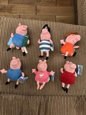6 Pepper Pig Plush Toys With