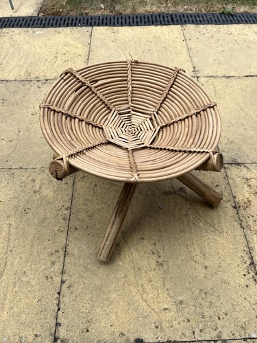 Small vintage 1970s rattan - small,