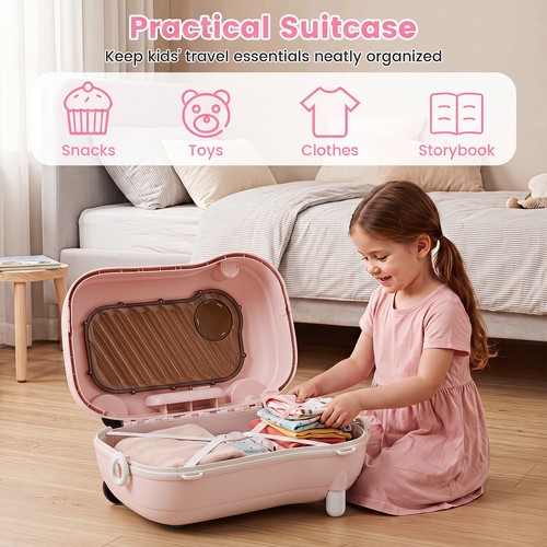 Kids suitcase ride case - 2-in-1,
