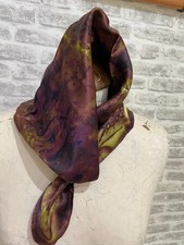 Chiffon vintage Tie Rack silk wispy scarf square S1974