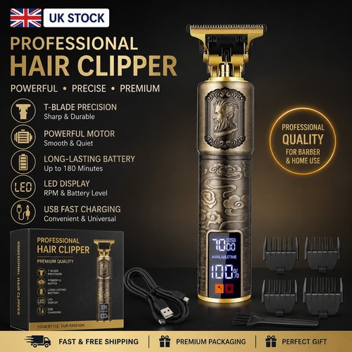 Rechargeable hair clipper lcd - hair,