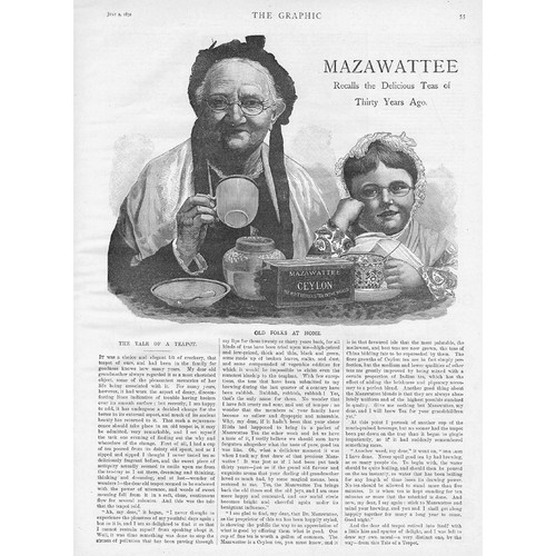Mazawattee tea old lady - mazawattee,