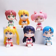 6pcs Sailor Moon Character Mini Figure Set