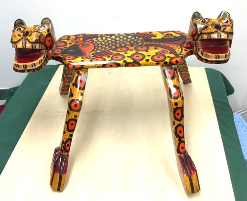 Hand wooden craved leopard - craved,