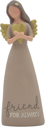 Stone angel figurine friend - figurine,