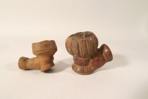 Old tobacco pipes - old, clay