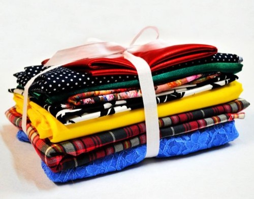 Assorted fabric material - material, end