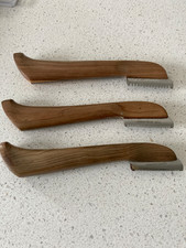 Dog grooming  Set of Left handed used Show Tech wooden handle stripping knifes