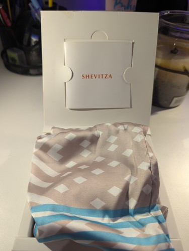 Silk scarf blue - scarf, (shevitza