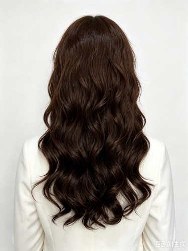 Synthetic hair wig - wig, dark