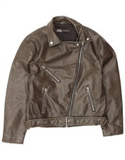 Zara Womens Leather Oversized