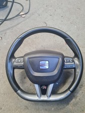 SEAT LEON MK2 FR FLAT BOTTOM STEERING WHEEL COMPLETE WITH BAG 5P0 419 091 BB