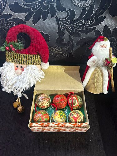 Hanging victorian santa claus - victorian,
