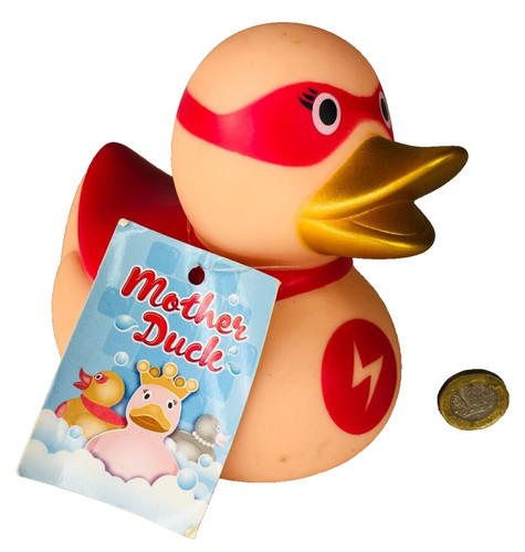 Rubber duck bath toy mother - rubber,