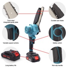 Portable Mini Chainsaw Cordless Handheld One-Hand Saw Small Electric Chainsaw UK