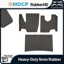 5mm Heavy-Duty Rubber Truck Mats to fit Mercedes Atego / Axor II 3 Mat Set 19...