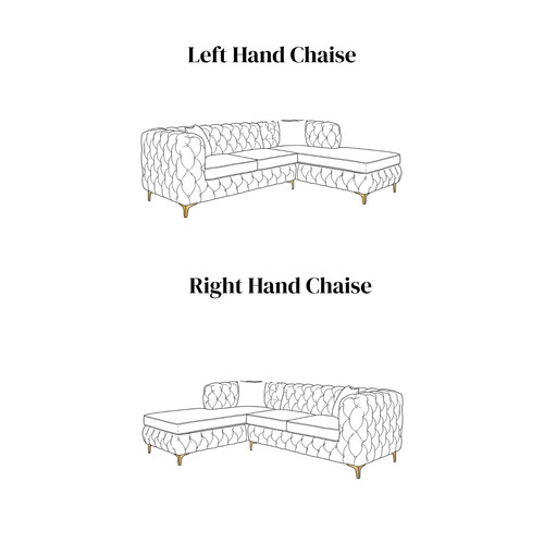 Shape fabric chesterfield - fabric,