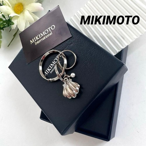 Mikimoto key ring with pearl - with,