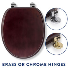 Croydex Toilet Seat Solid Wood