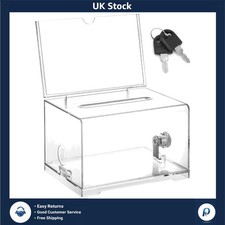 Secure Clear Acrylic Lockable