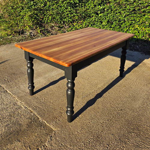 Victorian pine seater table - 6-seater,