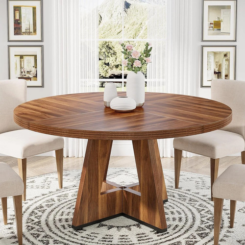 Round dining table - round,
