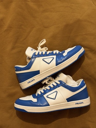 Prada downtown sneaker leather - prada,