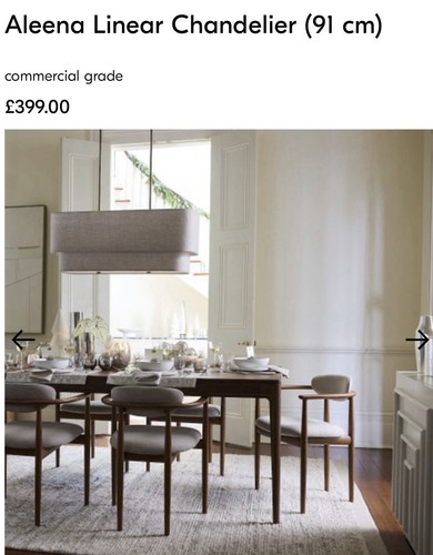 Aleena linear chandelier - chandelier, (91