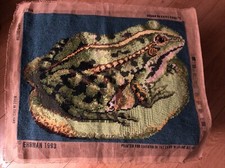 EHRAM 1993 Tapestry FROG Design by Jaffa Fassett Ultra RARE Finished Work XL