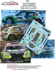 DECALS 1/43 REF 2270 SKODA