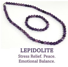 Lepidolite Necklace Bracelet