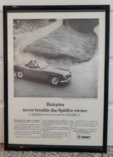 Framed original Classic Car Ad