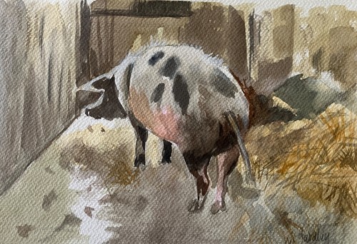 Hand painted watercolour - hand,