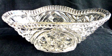 Glass Fruit Bowl. ART DECO. Serving Dish..  .OVAL. Super Condition.ANTIQUE
