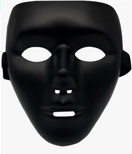 Black plastic full face - x,