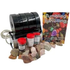 BRITISH Rock tumbler - 3lb Dual (Second Barrel for Fragile Stones) - Rock