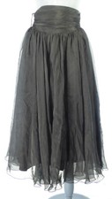 Tulle Skirt Vintage HARVEY NICHOLS Black High Waist Maxi Flaring Size UK 6 8