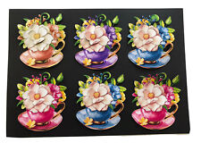 6 Tattered Lace Magnolia Mornings Assorted Colour Die Cuts