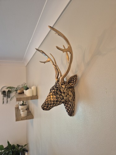 Wall mounted deer head - head,