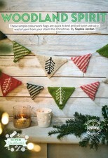 ~ Pull-Out Knitting Pattern For Lovely Festive Flag Tree Bunting ~