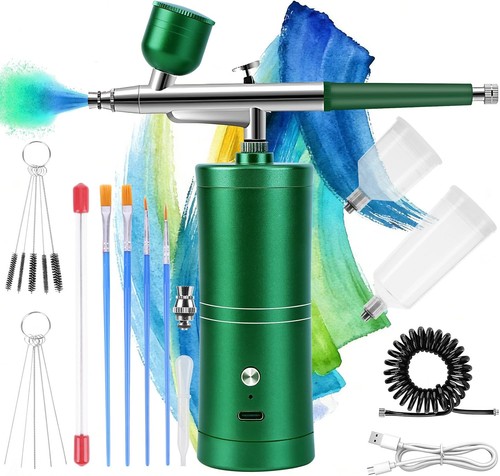 Rechargeable airbrush kit with - airbrush,
