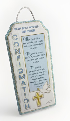 Confirmation ceramic plaque - confirmation,